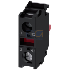 Contact module with 1 contact element, 1 NC, screw-type terminal, for front plate mounting, Z = minimum order quantity 1 or a multiple thereof