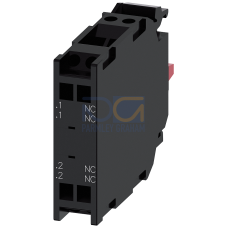 Contact module with 2 contact elements, 2 NC, spring-type terminal, for front plate mounting