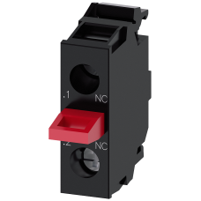 Contact module with 1 contact element, 1 NC