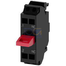 Contact module with 1 contact element, 1 NC, gold-plated contacts, spring-type terminal, for floor m