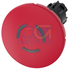 EMERGENCY STOP mushroom pushbutton, illuminable, 22 mm, round, plastic, red, 60 mm, positive latchin