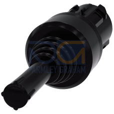 Coordinate switch, 22 mm, round, plastic, black, 4 switch positions, latching, without mechanical interlocking