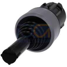 Coordinate switch, 22 mm, round, plastic with metal front ring, black, 2 switch positions, horizonta