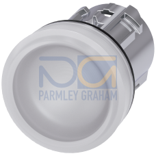 Indicator lights, 22 mm, round, metal, shiny, white, lens, smooth, Z=100-unit packaging