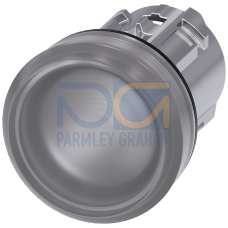 Indicator lights, 22 mm, round, metal, shiny, clear, lens, smooth, with laser labeling, symbol number according to, ISO 7000 or IEC 60417