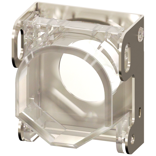 Locking device with cover, for pushbutton, selector switch with short handle/rotary knob, RONIS key-