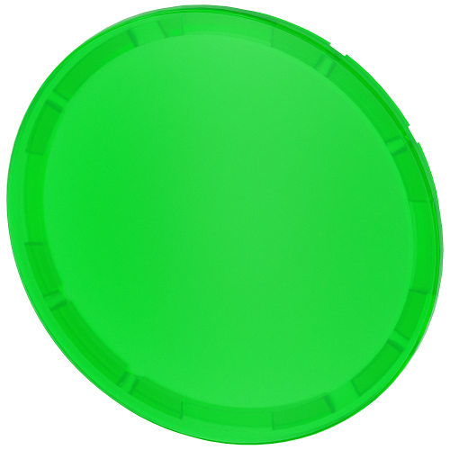 pushbutton, flat, green, for illuminated pushbutton