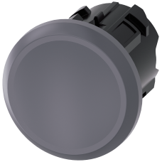 Sealing plug for unused control points, 22 mm, Metal matt, sand gray (front), plastic, black (rear)