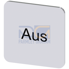Labeling plate for gluing on enclosure, label size 22x22mm, silver label, black font, with inscripti