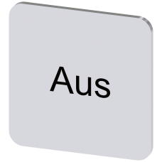 Labeling plate for gluing on enclosure, label size 22x22mm, silver label, black font, with inscripti