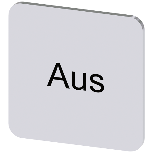 Labeling plate for gluing on enclosure, label size 22x22mm, silver label, black font, with inscripti