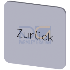 Labeling plate for gluing on enclosure, label size 22x22mm, silver label, black font, with inscription: Back