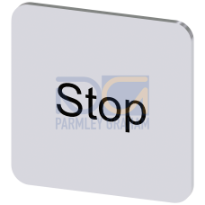 Labeling plate for gluing on enclosure, label size 22x22mm, silver label, black font, with inscripti