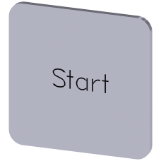 Labeling plate for gluing on enclosure, label size 22x22mm, silver label, black font, with inscripti