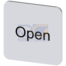 Labeling plate for gluing on enclosure, label size 22x22mm, silver label, black font, with inscripti