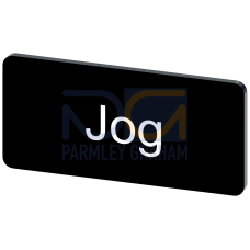 Labeling plate for snapping on or gluing to label holder, label size 12.5x27mm, black label, white f