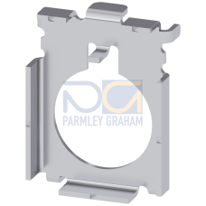 Adapter for actuator and signaling units with front ring for flush installation, 30 mm
