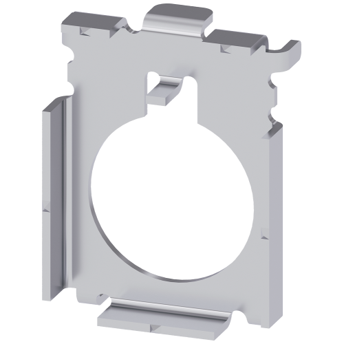 Adapter for actuator and signaling units with front ring for flush installation, 30 mm