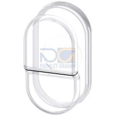 Silicone protective cap for twin pushbutton, raised clear