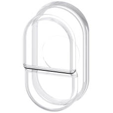 Silicone protective cap for twin pushbutton, raised clear