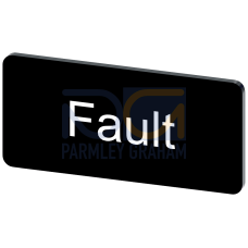 Labeling plate for snapping on or gluing to label holder, label size 12.5x27mm, black label, white f