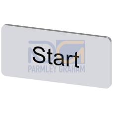 Labeling plate for snapping on or gluing to label holder, label size 12.5x27mm, silver label, black