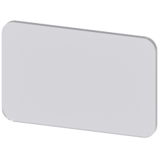 Labeling plate 17.5x27 mm, transparent, without inscription