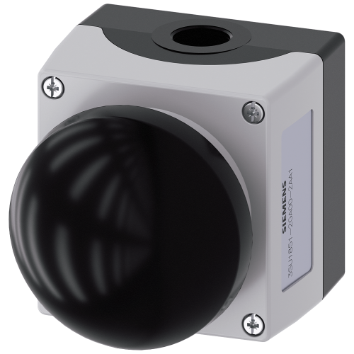 Enclosure for command devices 22 mm, round, Enclosure material metal, enclosure top part gray, 1 con