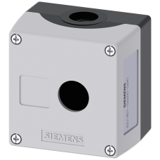Enclosure for command devices, 22 mm, round, plastic, gray, 1 command point