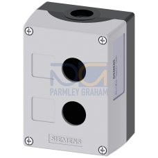 Enclosure for command devices, 22 mm, round, plastic, gray, 2 command points