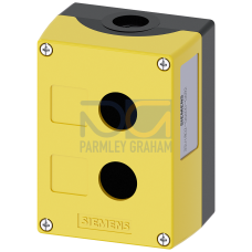 Enclosure for command devices, 22 mm, round, plastic, yellow, 2 command points