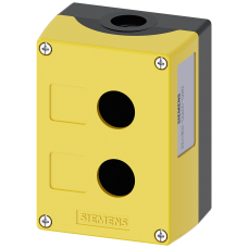 Enclosure for command devices, 22 mm, round, plastic, yellow, 2 command points