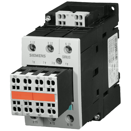 Power contactor, AC-3 32 A, 15kW / 400 V 24 V DC, 3-pole, Size S2 Spring-type terminal 2 NO + 2 NC,