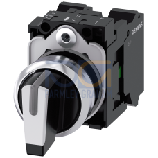 Toggle switch, illuminable, 22 mm, round, metal, high gloss, white, 1 NO, 1 NO