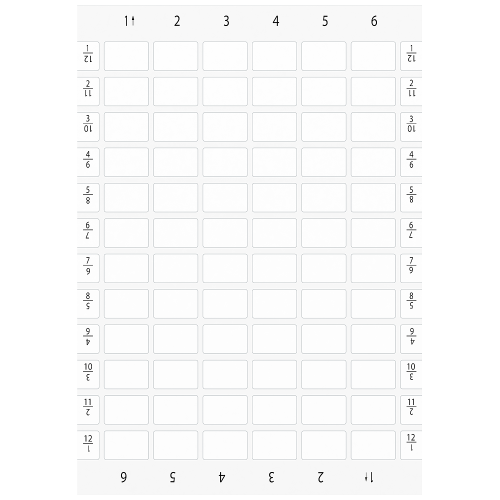 Labeling plates for printing and gluing on label holder, Label size 17.5 x 27 mm, white, without ins