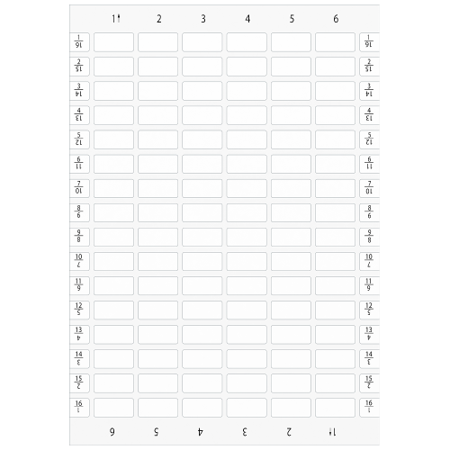 Labeling plates, on label holder 12.5x27 mm, white, without inscription