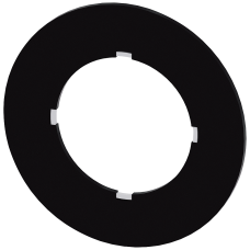 Potentiometer label, black label, without inscription