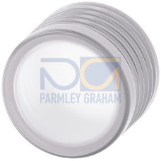 Silicone-free protective cover for mushroom pushbutton 40 mm 22 mm design, clear