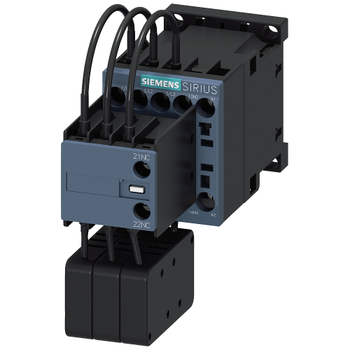 Capacitor contactor, AC-6b 12.5 kVAr, / 400 V 1 NO + 1 NC, 110 V AC, 50/60 Hz 3-pole, Size S00 screw