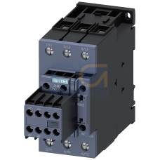 power contactor, AC-3 50 A, 22kW / 400 V 2 NO + 2 NC, 220 V AC, 50 Hz / 240 V, 60 Hz, 3-pole, Size S2, screw terminal
