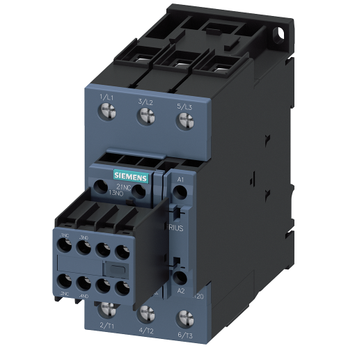 Power contactor, AC-3 80 A, 37kW / 400 V 2 NO + 2 NC, 20-33 V AC/DC with varistor 3-pole, size S2 s