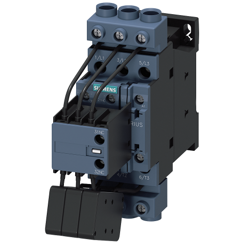 Contactor, AC-6B, 33 kVAr/400 V, 1 NO + 2 NC, 24 V AC, 50/60 Hz, 3-pole, screw terminals