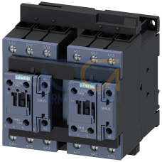 Reversing contactor assembly for 3RA27, 37 kW, 20-33 V AC/DC, 2 NO integr.