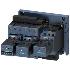 Contactor assembly for star-delta (wye-delta) start with AS-Interface AC 3: 45 kW/400 V 20-33 V AC/DC, 3 NO + 3 NC