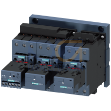 Contactor assembly for star-delta (wye-delta) start with AS-Interface AC 3: 55 kW/400 V 20-33 V AC/DC, 3 NO + 3 NC