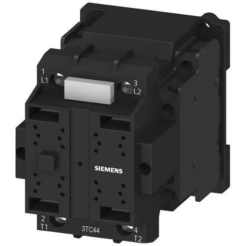 Contactor size2, 2-pole, DC-3 and 5, 32 A auxiliary switch 22 (2 NO + 2 NC) AC operation