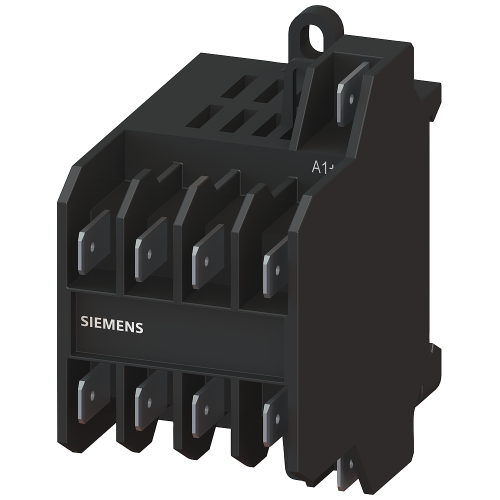 Power relay, AC-3 8.4 A, 4kW / 400 V 3 NO+1 NC, 110 V AC, 45...450 Hz 3 pole, flat connector termin
