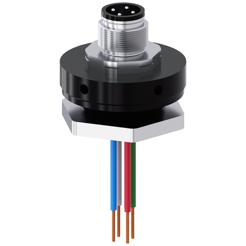 Adapter M12 connector, 5-pole, for M20 cable entry, for plastic enclosure
