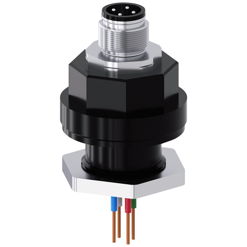 Adapter M12 connector, 4-pole, for M20 cable entry, for metal enclosure