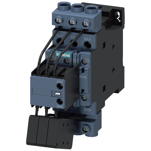 Contactor, AC-6B, 33 kVAr/400 V, 1 NO + 2 NC, AC/DC operation AC/DC 95 -130 V, 3-pole